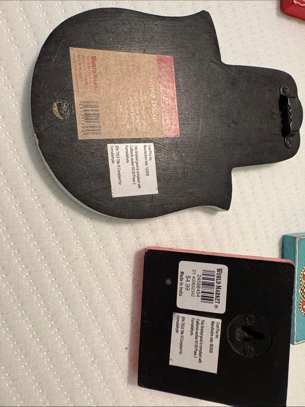 Cost Plus World Market Multicolor Hamsa and Mandala Hook Set